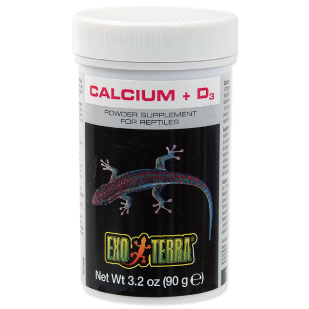 Doplnkové krmivo EXO TERRA kalcium + vitamín D3 90g