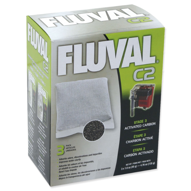 Obrázek Náplň sáčky aktivní uhlí FLUVAL C2 3ks